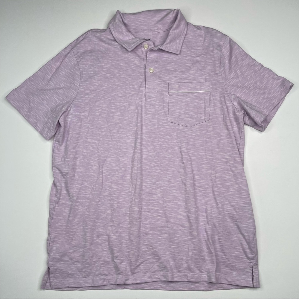Goodfellow & Co Polo Shirt Purple Golf Preppy Vacation Summer Beach Resort Comfy